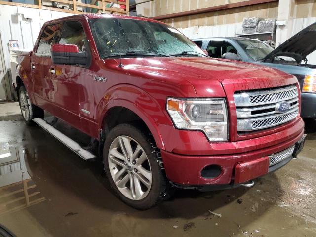 1FTFW1ET1DFA06345 - 2013 FORD F150 SUPERCREW RED photo 4