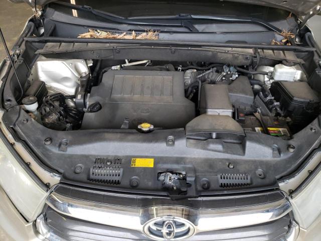 5TDJKRFH4ES017145 - 2014 TOYOTA HIGHLANDER XLE 金色 照片 11
