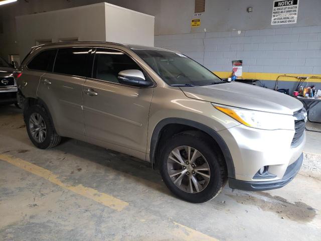 5TDJKRFH4ES017145 - 2014 TOYOTA HIGHLANDER XLE 金色 照片 4