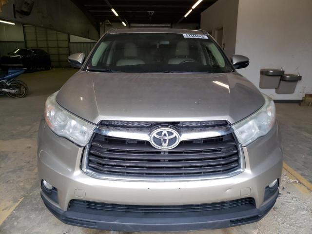 5TDJKRFH4ES017145 - 2014 TOYOTA HIGHLANDER XLE 金色 照片 5