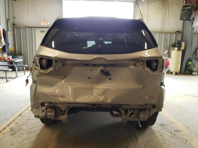 5TDJKRFH4ES017145 - 2014 TOYOTA HIGHLANDER XLE 金色 照片 6