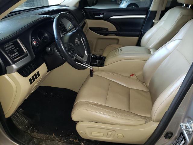 5TDJKRFH4ES017145 - 2014 TOYOTA HIGHLANDER XLE 金色 照片 7