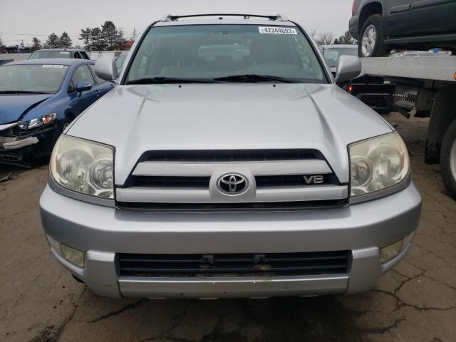 JTEBT17R748016175 - 2004 TOYOTA 4RUNNER LIMITED SILVER photo 5