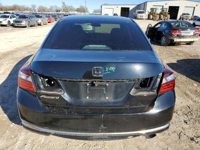 1HGCR2F33GA107369 - 2016 HONDA ACCORD LX BLACK photo 6