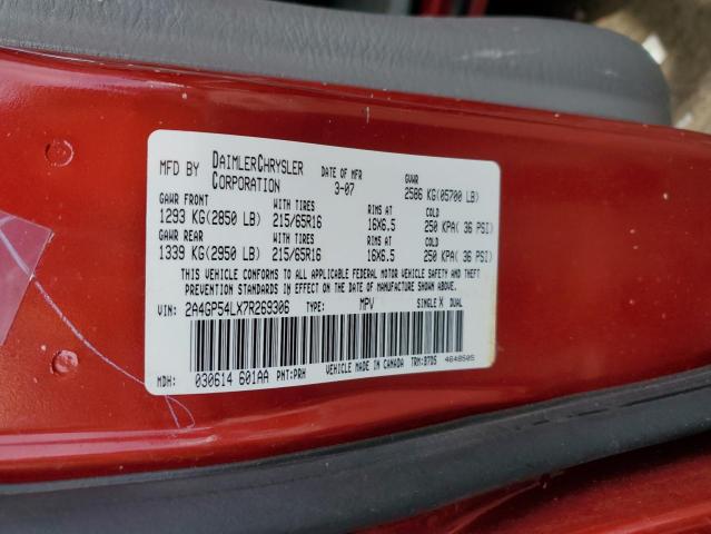 2A4GP54LX7R269306 - 2007 CHRYSLER TOWN & COU TOURING 红色 照片 13