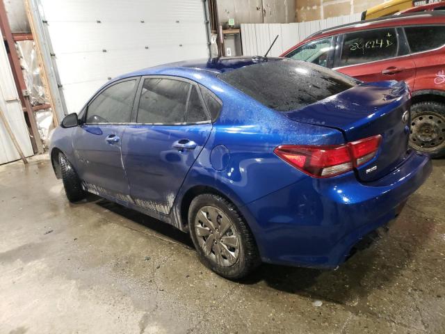 3KPA24AD7LE312285 - 2020 KIA RIO LX BLUE photo 2