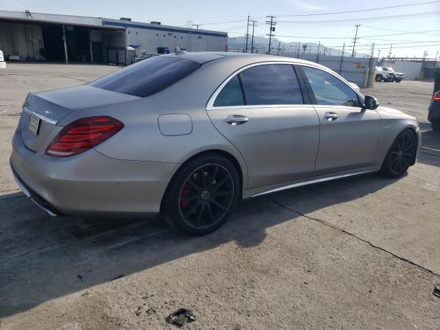 WDDUG7JBXFA108818 - 2015 MERCEDES-BENZ S 63 AMG GRAY photo 3