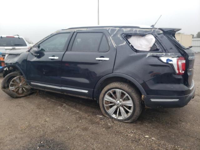 1FM5K8F84KGA11312 - 2019 FORD EXPLORER LIMITED BLACK photo 2