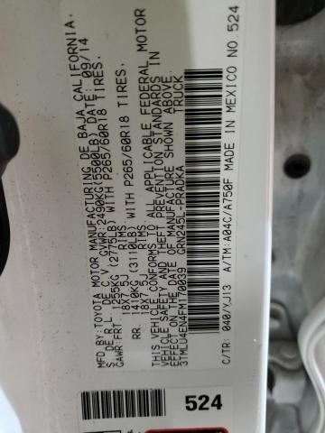 3TMLU4EN4FM170039 - 2015 TOYOTA TACOMA DOUBLE CAB 白色 照片 12