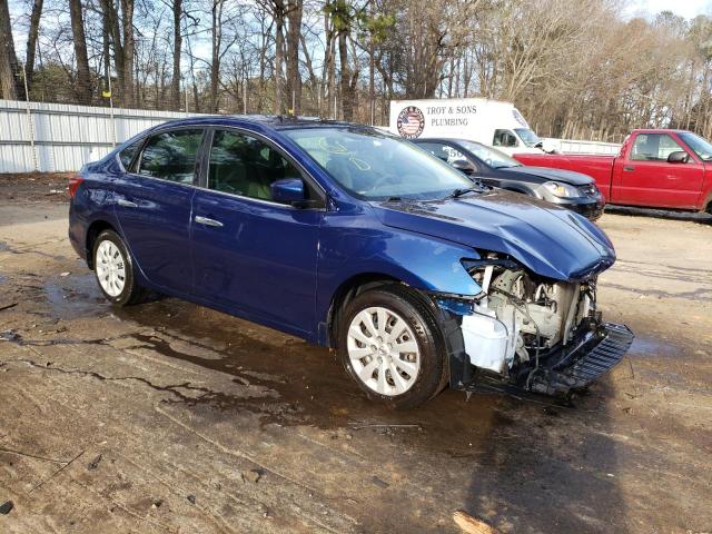 3N1AB7AP7HY230366 - 2017 NISSAN SENTRA S BLUE photo 4