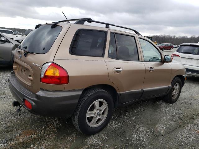 KM8SC13E54U728128 - 2004 HYUNDAI SANTA FE GLS GOLD photo 3