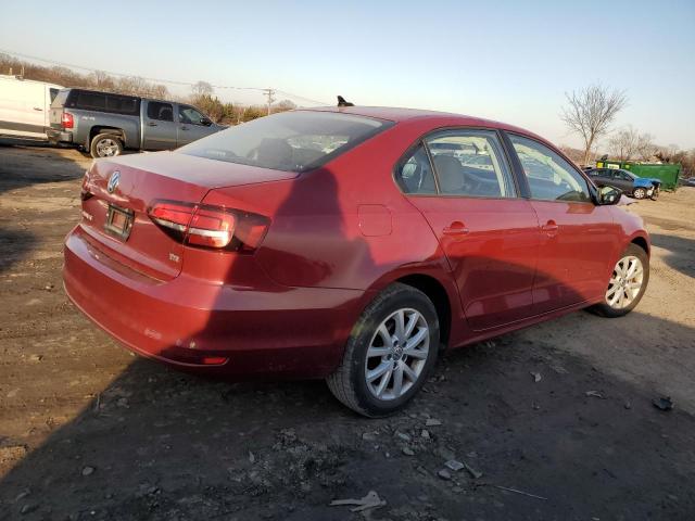 3VWD67AJ0GM253159 - 2016 VOLKSWAGEN JETTA SE RED photo 3