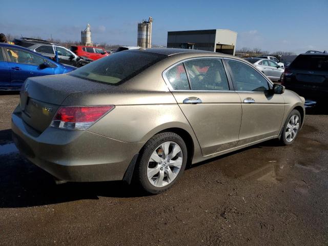 1HGCP36818A013774 - 2008 HONDA ACCORD EXL TAN photo 3