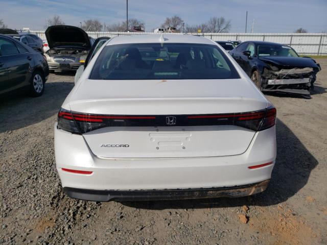 1HGCY1F29PA045366 - 2023 HONDA ACCORD LX WHITE photo 6