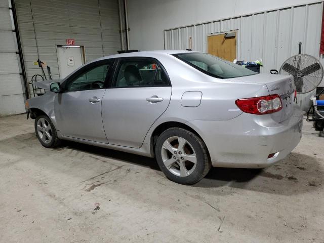 2T1BU4EE6BC714622 - 2011 TOYOTA COROLLA BASE SILVER photo 2