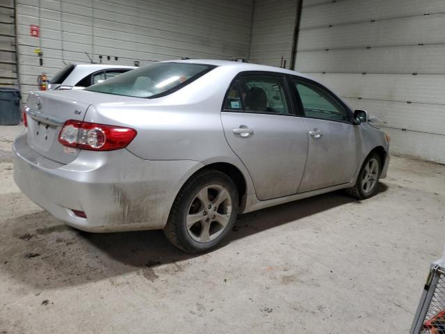2T1BU4EE6BC714622 - 2011 TOYOTA COROLLA BASE SILVER photo 3