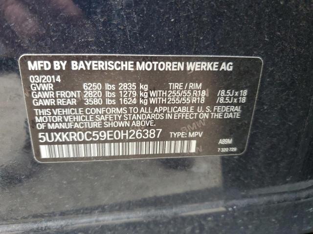 5UXKR0C59E0H26387 - 2014 BMW X5 XDRIVE35I BLACK photo 13