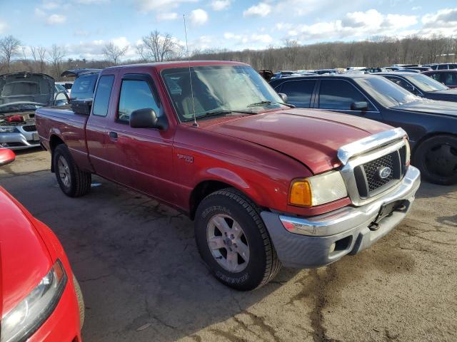 1FTZR15E65PA26902 - 2005 FORD RANGER SUPER CAB BURGUNDY photo 4