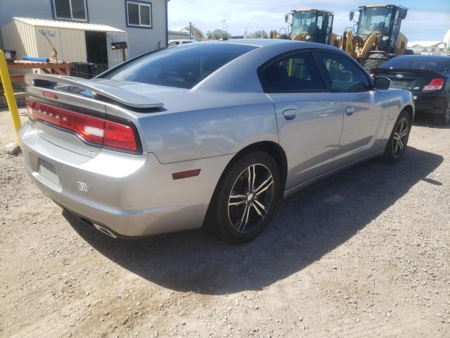 2C3CDXDTXEH230604 - 2014 DODGE CHARGER R/T SILVER photo 3