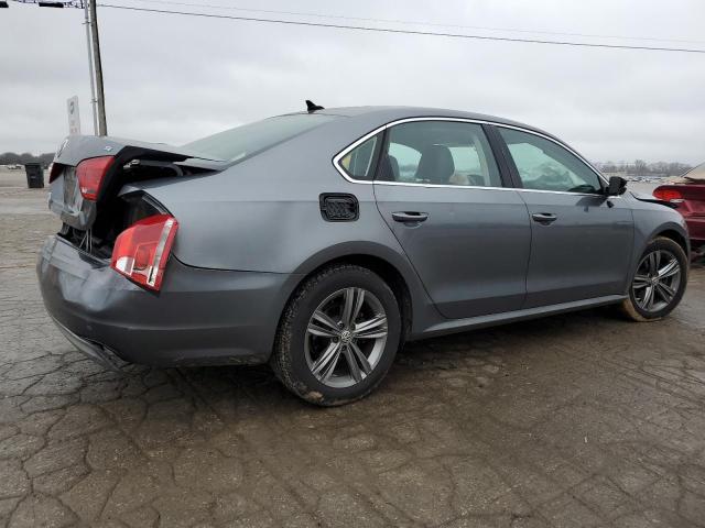 1VWBP7A38DC083054 - 2013 VOLKSWAGEN PASSAT SE GRAY photo 3