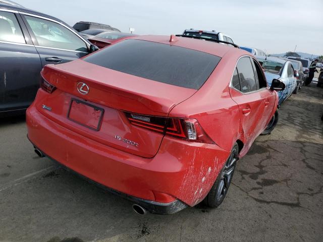 JTHBA1D2XG5016368 - 2016 LEXUS IS 200T RED photo 3