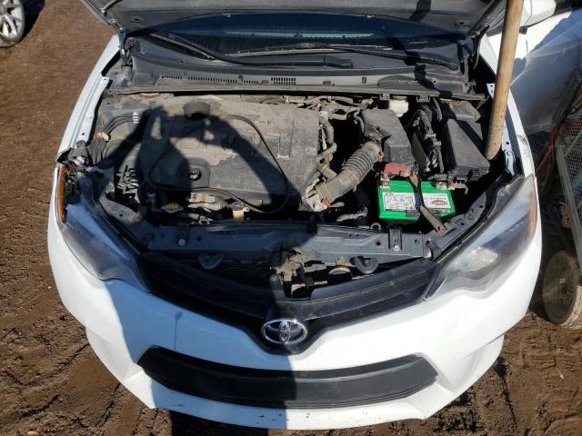 2T1BURHEXEC009853 - 2014 TOYOTA COROLLA L WHITE photo 11