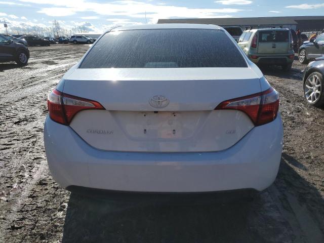 2T1BURHEXEC009853 - 2014 TOYOTA COROLLA L WHITE photo 6