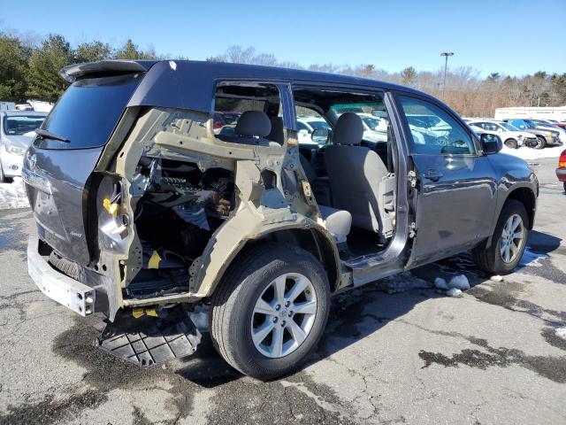 5TDBK3EH0DS270769 - 2013 TOYOTA HIGHLANDER BASE GRAY photo 3