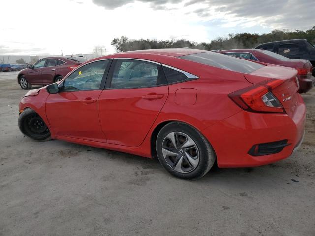 2HGFC2F66KH535682 - 2019 HONDA CIVIC LX RED photo 2