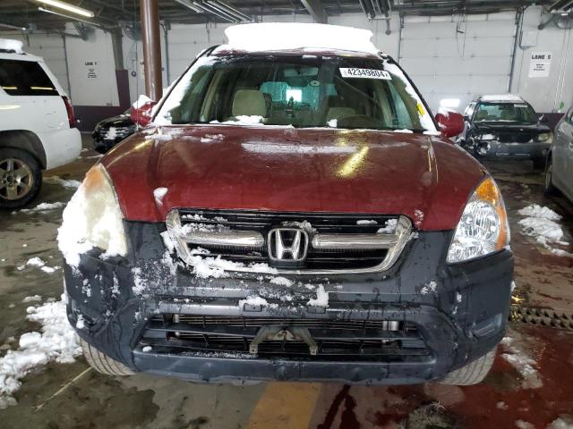 SHSRD78892U013499 - 2002 HONDA CR-V EX RED photo 5