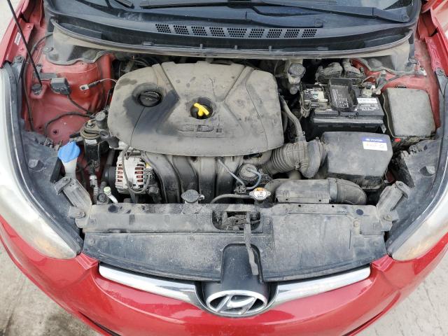 KMHDH4AH6EU162426 - 2014 HYUNDAI ELANTRA SE RED photo 11