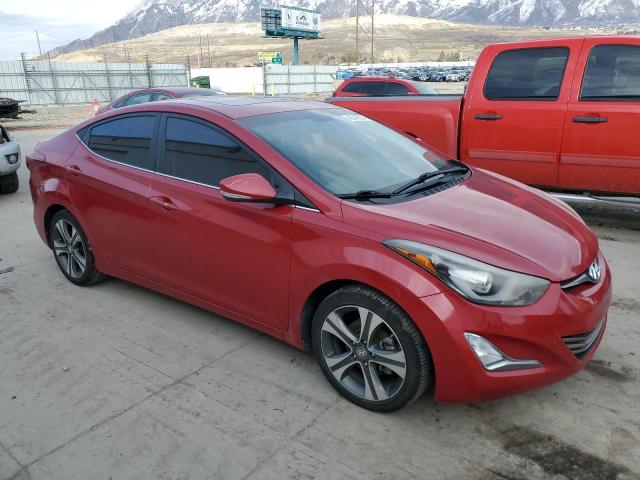 KMHDH4AH6EU162426 - 2014 HYUNDAI ELANTRA SE RED photo 4