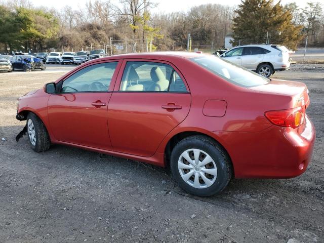 1NXBU4EE8AZ258135 - 2010 TOYOTA COROLLA BASE RED photo 2