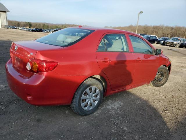 1NXBU4EE8AZ258135 - 2010 TOYOTA COROLLA BASE RED photo 3