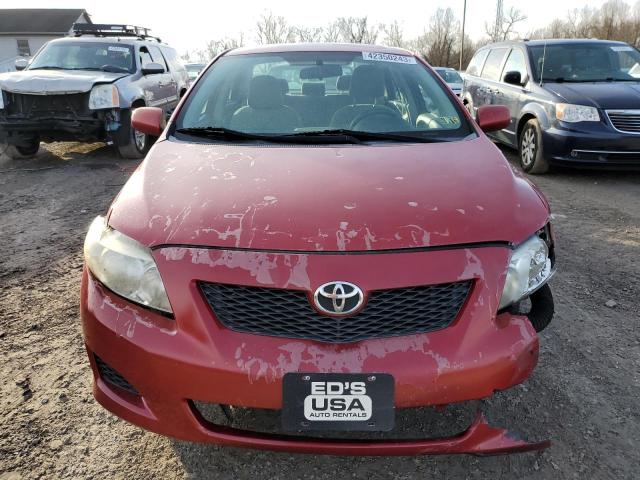 1NXBU4EE8AZ258135 - 2010 TOYOTA COROLLA BASE RED photo 5