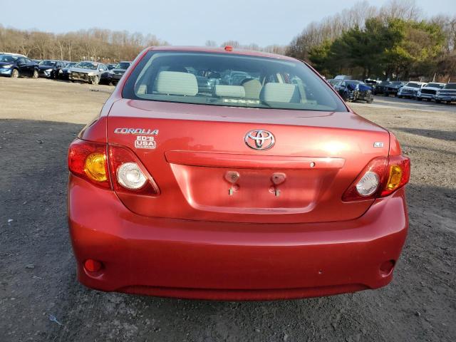 1NXBU4EE8AZ258135 - 2010 TOYOTA COROLLA BASE RED photo 6