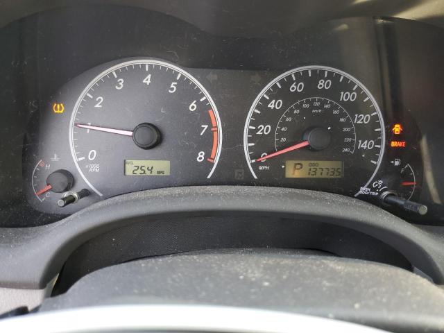 1NXBU4EE8AZ258135 - 2010 TOYOTA COROLLA BASE RED photo 9