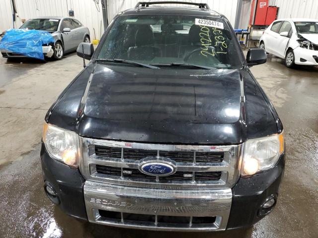 1FMCU9E7XAKC30576 - 2010 FORD ESCAPE LIMITED BLACK photo 5