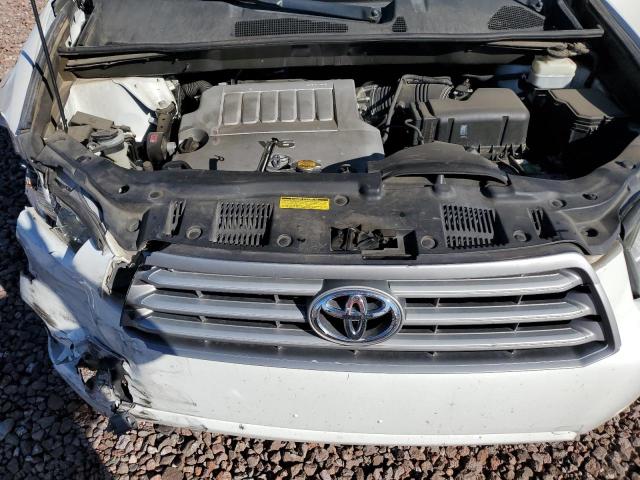 5TDZK3EH8AS010789 - 2010 TOYOTA HIGHLANDER WHITE photo 12