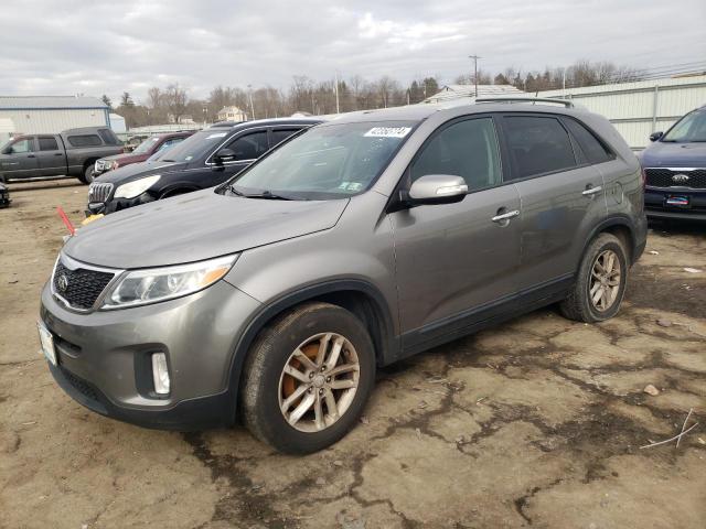 5XYKT4A63FG552315 - 2015 KIA SORENTO LX GRAY photo 1