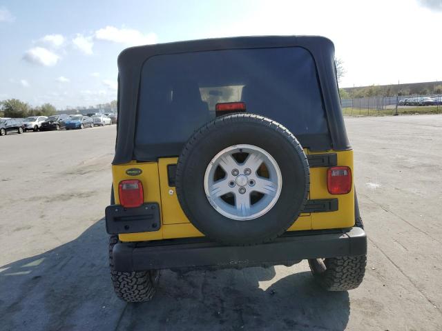 1J4FA49SX4P785489 - 2004 JEEP WRANGLER / SPORT YELLOW photo 6