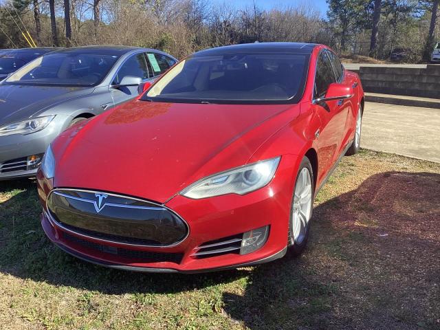 5YJSA1H16EFP60189 - 2014 TESLA MODEL S წითელი ფოტო 2