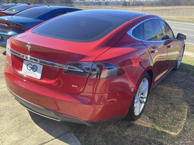 5YJSA1H16EFP60189 - 2014 TESLA MODEL S წითელი ფოტო 4