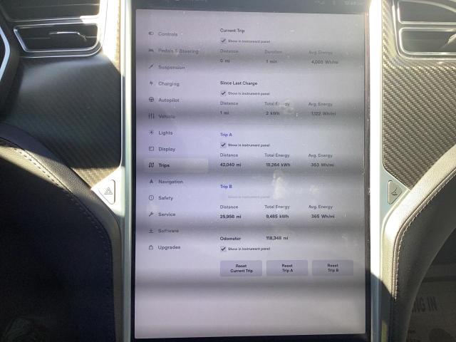 5YJSA1H16EFP60189 - 2014 TESLA MODEL S წითელი ფოტო 8