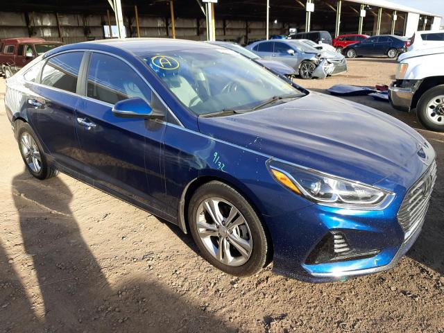 5NPE34AF4JH657878 - 2018 HYUNDAI SONATA SPORT BLUE photo 4