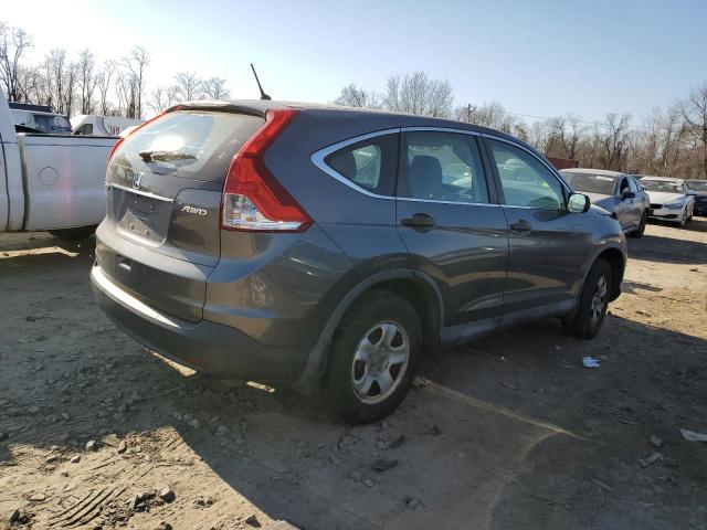 2HKRM4H30DH679942 - 2013 HONDA CR-V LX GRAY photo 3