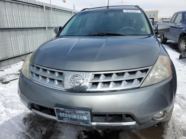 JN8AZ08W87W667395 - 2007 NISSAN MURANO SL GRAY photo 5