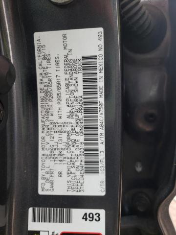 3TMLU4EN4FM192316 - 2015 TOYOTA TACOMA DOUBLE CAB 灰色 照片 12