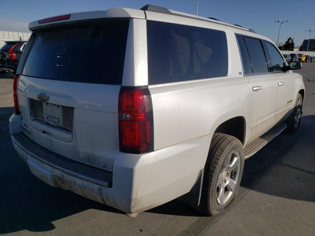 1GNSKJKC5GR342539 - 2016 CHEVROLET SUBURBAN K1500 LTZ WHITE photo 4