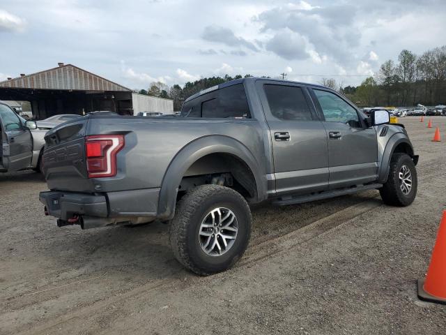 1FTFW1RG1JFA04152 - 2018 FORD F150 RAPTOR GRAY photo 3